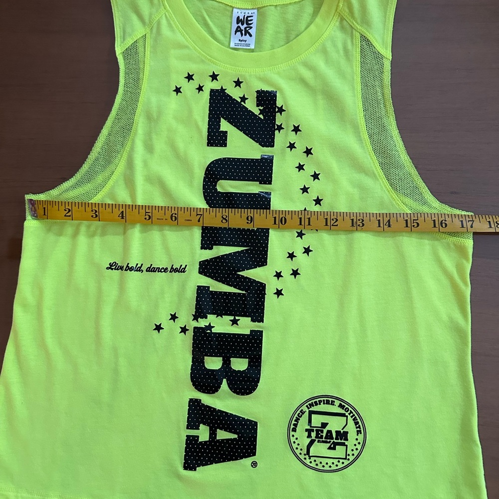 Zumba Fitness Neon Yellow Tank Top - Picture 4 of 6